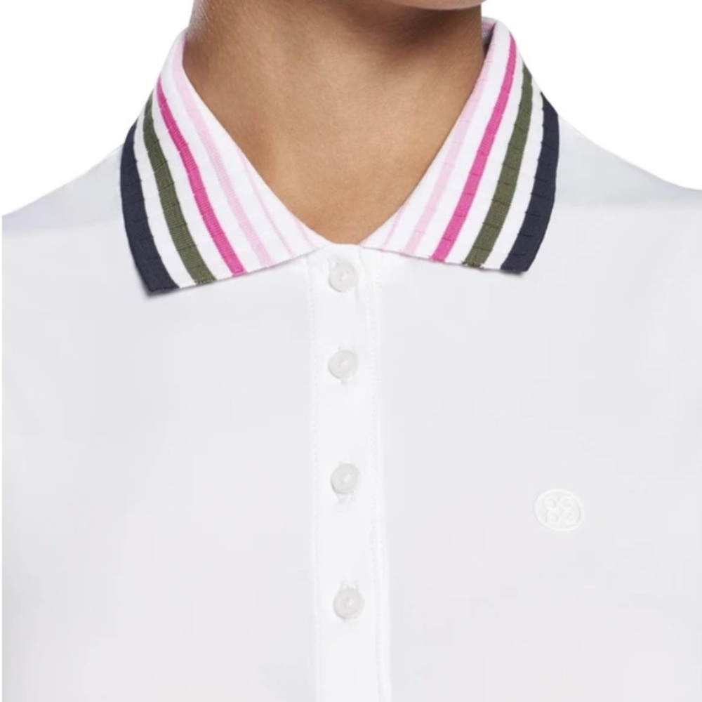 G/Fore Pleated Collar Sleeveless Polo - Picture 3 of 8